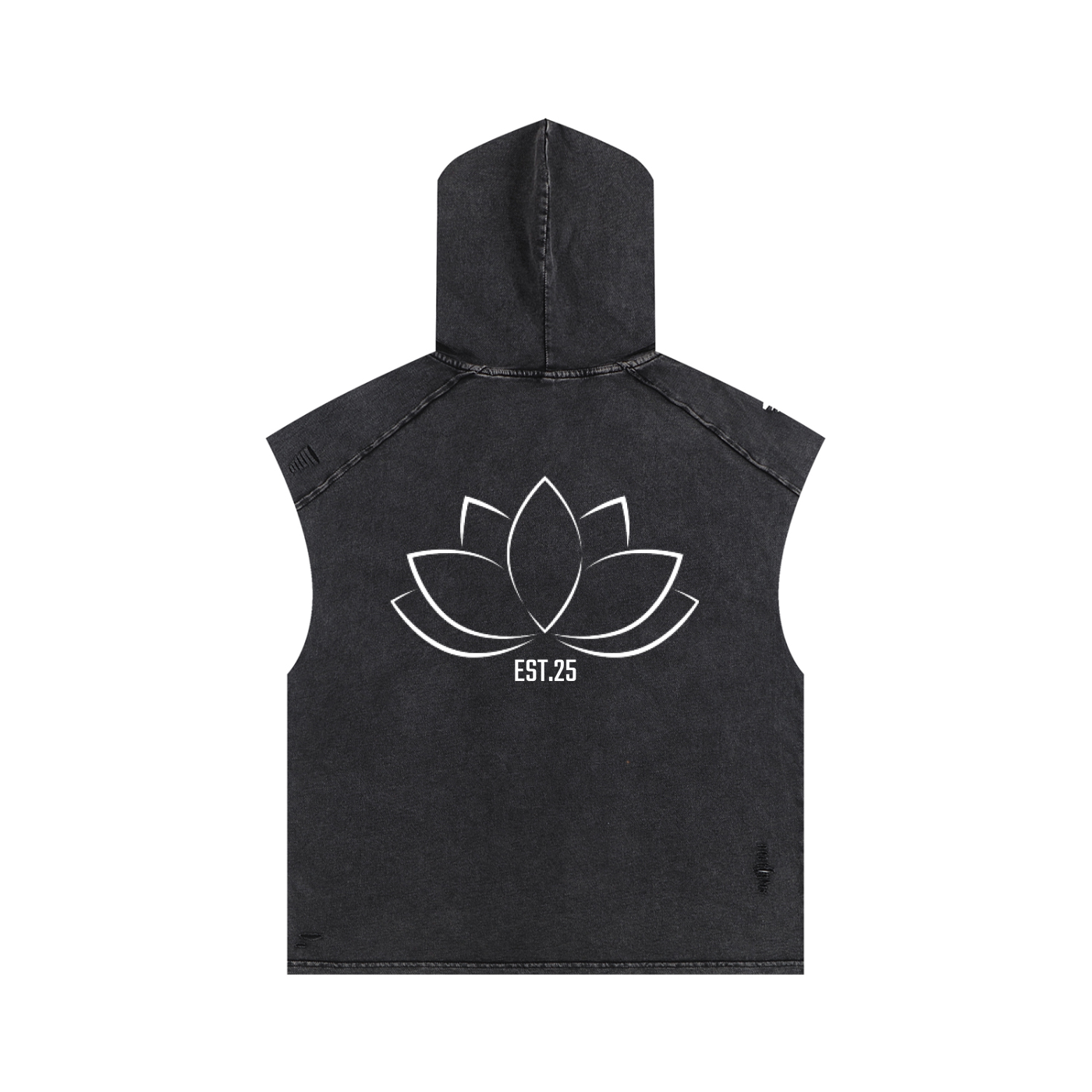 Washed hooded tank